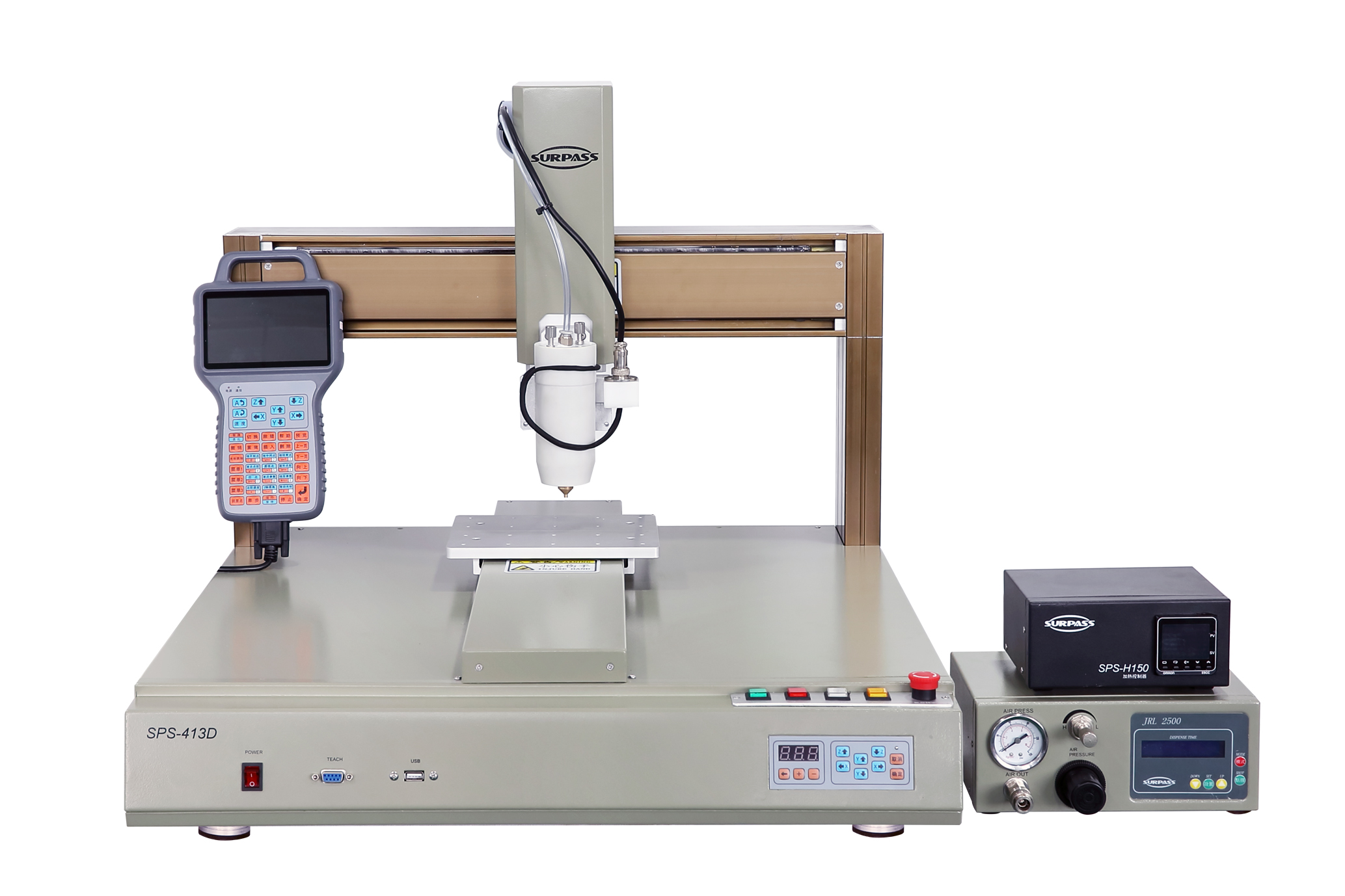 PUR熱熔膠三軸桌面高精度點膠機(jī)